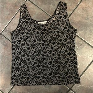 Floral Lace Black Top